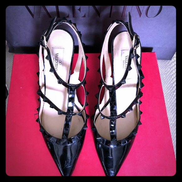 Valentino Garavani Shoes - Valentino Garavani Rockstud Patent Pumps Size 38